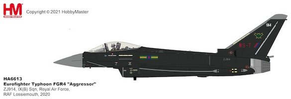 Eurofighter EF-2000 Typhoon ,Aggressor - Royal Air Force RAF Lossiemouth 2020